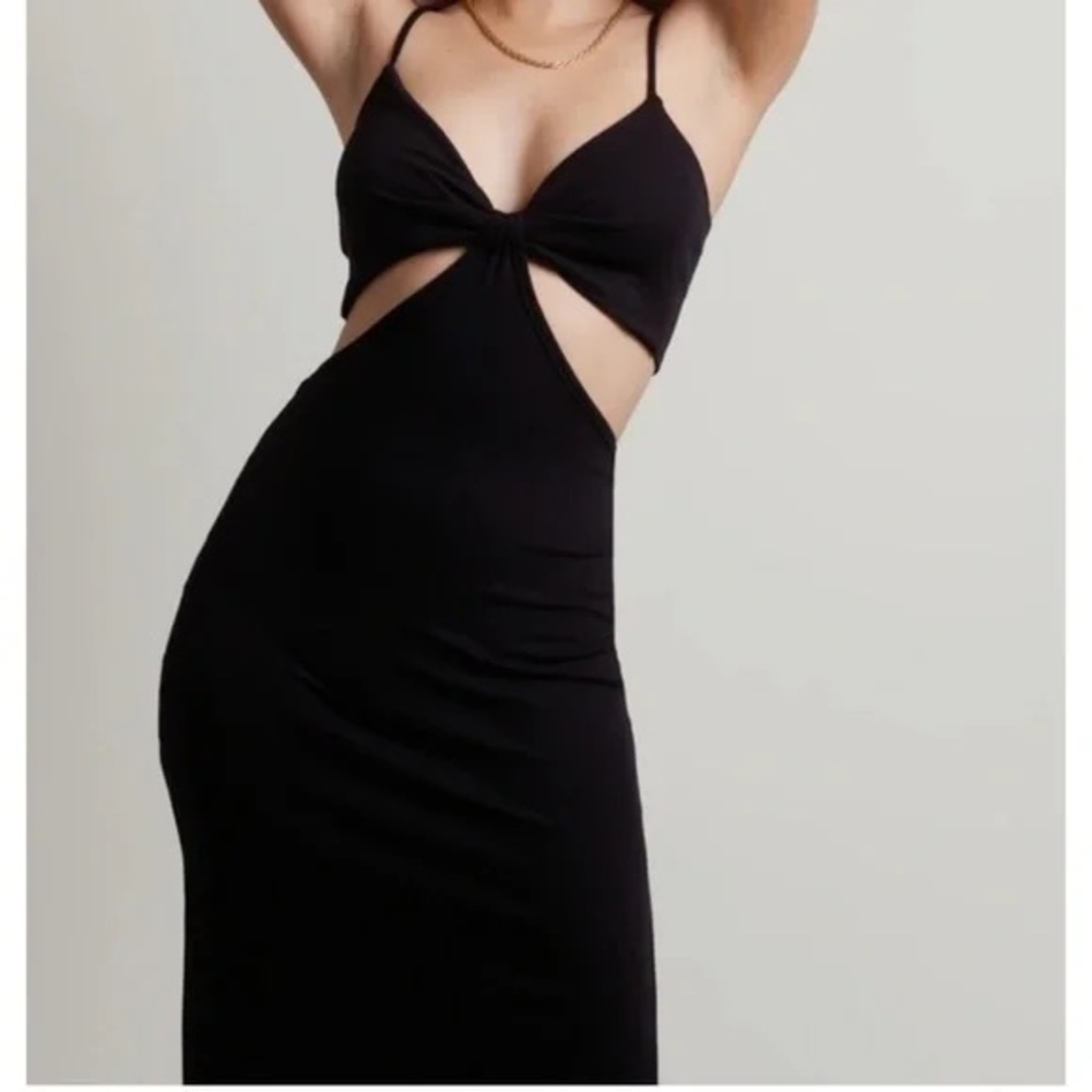 Sexy black cutout dress